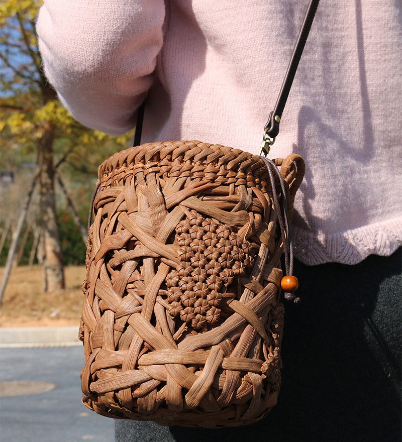 Prosperity Bucket | Wild Grape Vine Bucket Bag