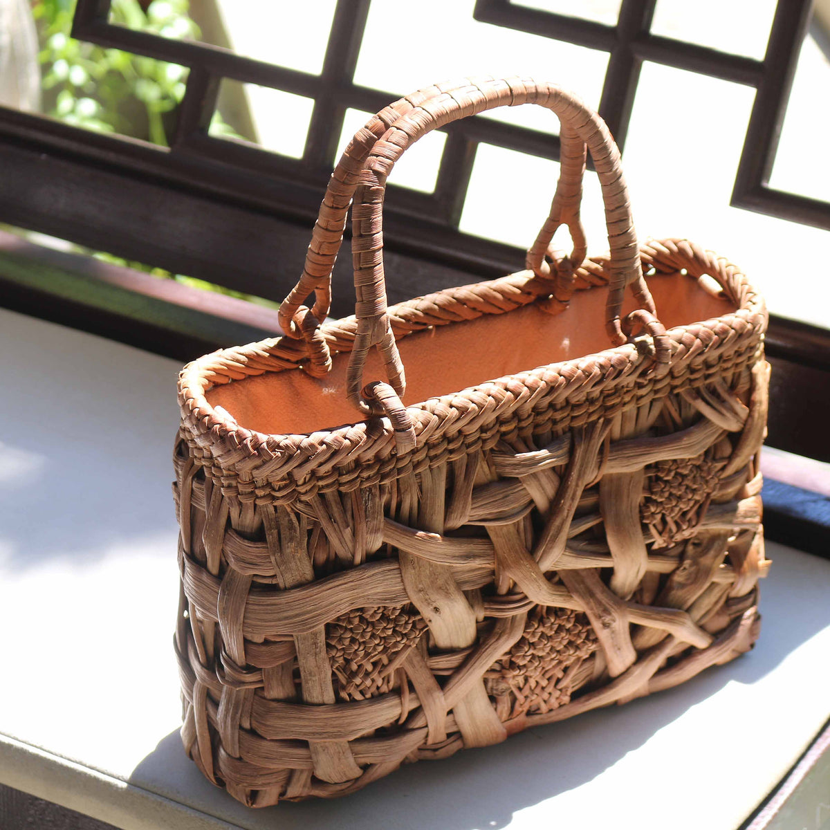 Wild Grape Vine Basket Bag