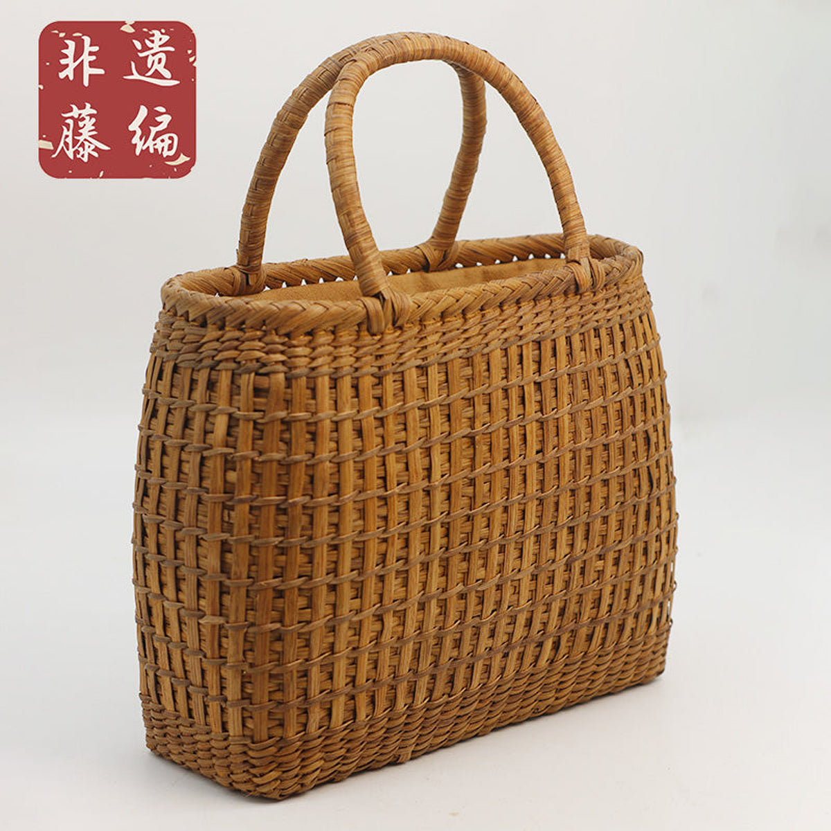 
Bamboo-Joint Motif Bag | Wild Grape Vine Basket Bag
