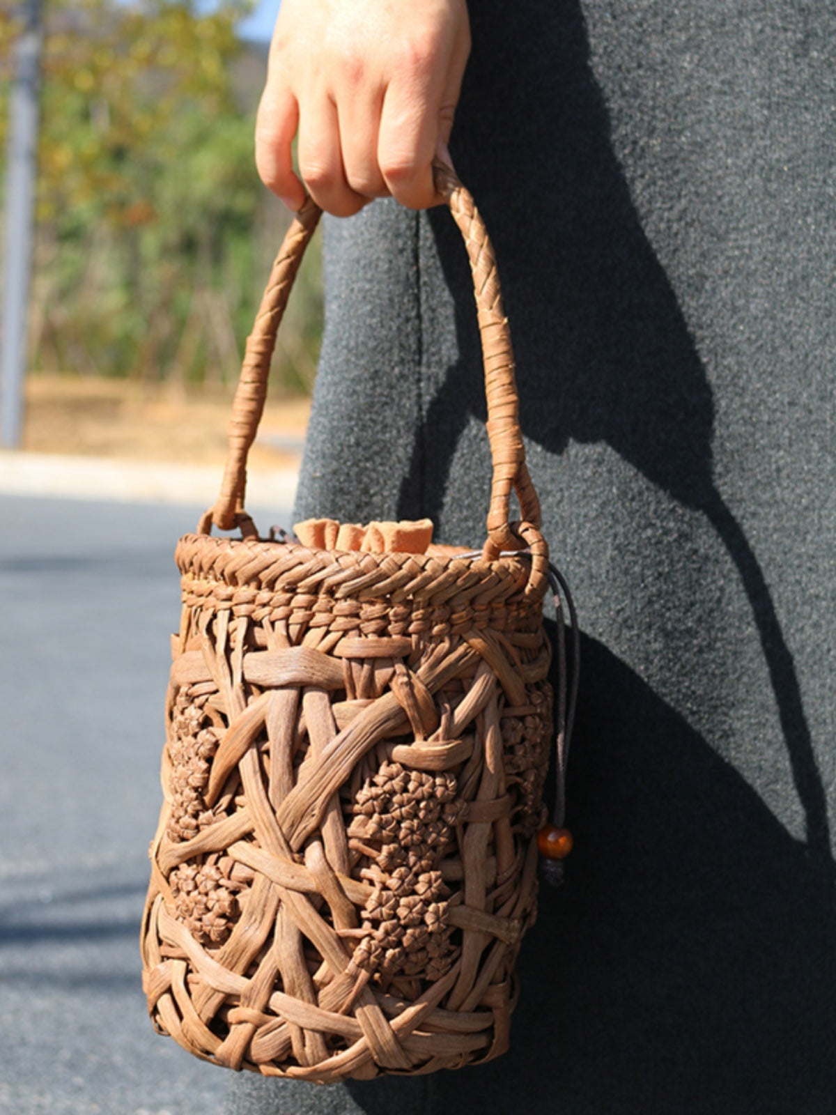 Prosperity Bucket | Wild Grape Vine Bucket Bag