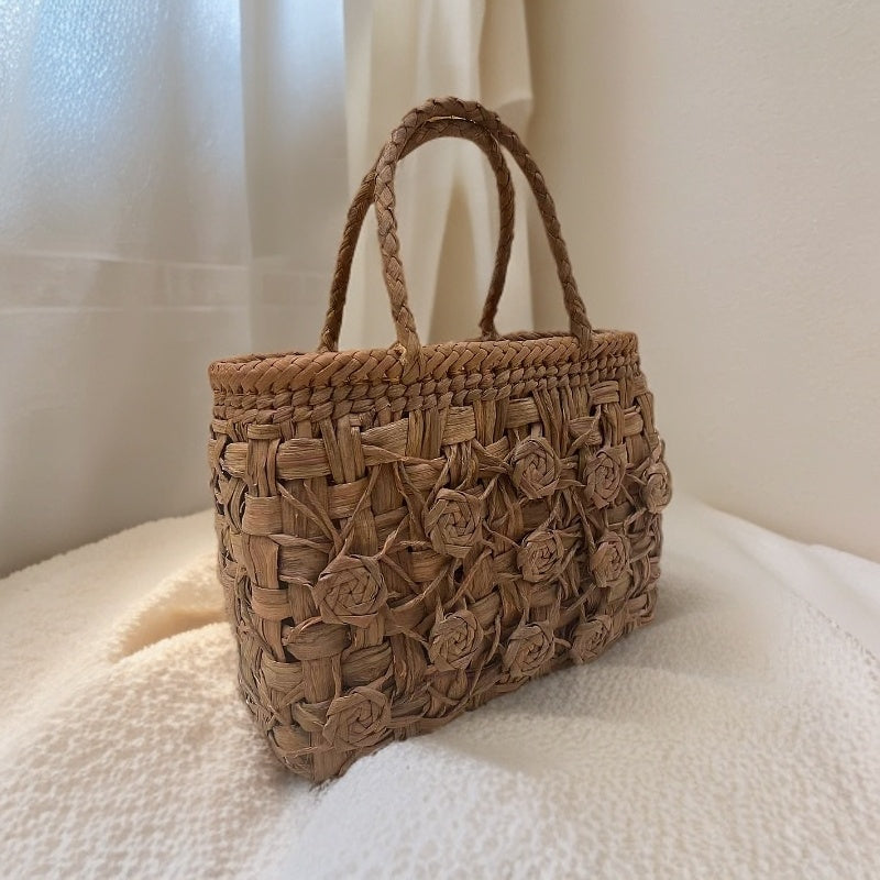Wild Grape Vine Basket Bag｜Rose