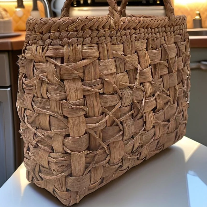 Wild Grape Vine Basket Bag｜Rose