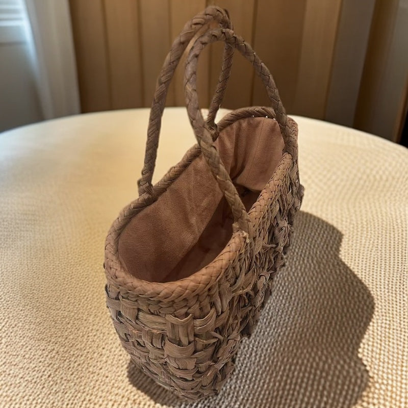 Wild Grape Vine Basket Bag｜Rose