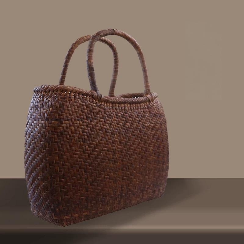 
Wide-Panel Design | Wild Grape Vine Basket Bag