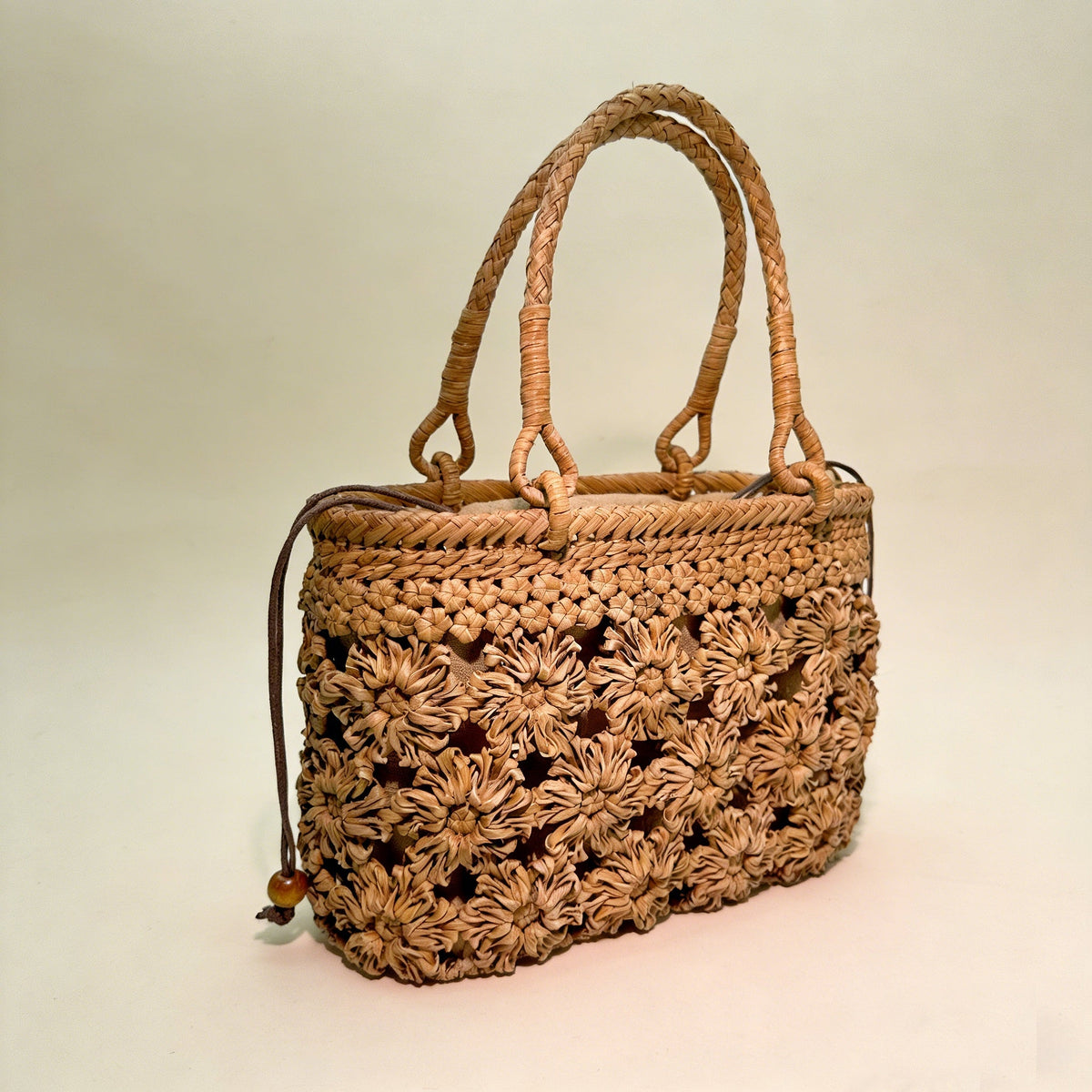 Full-Weave Cherry Blossom Bag | Wild Grape Vine Basket Bag