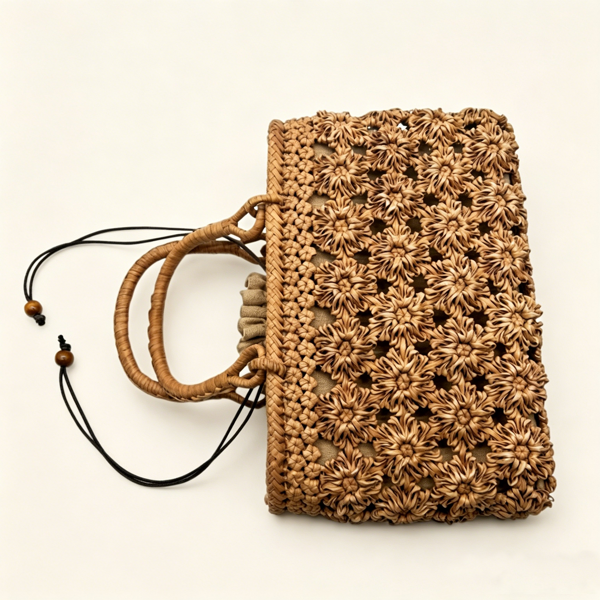 Full-Weave Cherry Blossom Bag | Wild Grape Vine Basket Bag